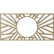 Ekena Millwork Hoover Wood Fretwork Pierced Ceiling Medallion, Hickory, 36"W x 18"H x 13 3/8"ID x 3/8"T CMWP36X18X0375HOHI - alternate 5